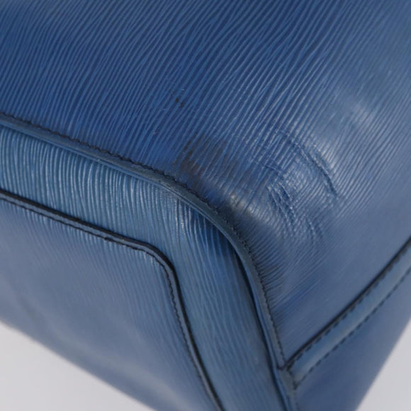 LOUIS VUITTON Epi Keepall 50 Boston Bag Blue M42965 LV Auth bs29642