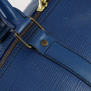 LOUIS VUITTON Epi Keepall 50 Boston Bag Blue M42965 LV Auth bs29642-14