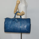 LOUIS VUITTON Epi Keepall 50 Boston Bag Blue M42965 LV Auth bs29642-22