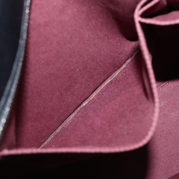 CHANEL Tote Bag Coated Canvas Black Silver CC Auth bs29643