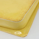 LOUIS VUITTON Monogram Vernis Motto Pouch Lime Yellow M91059 LV Auth bs29653-15