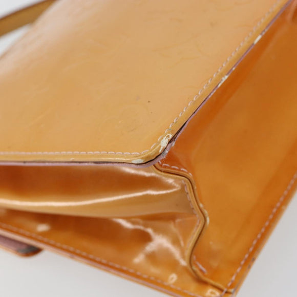 LOUIS VUITTON Monogram Vernis Spring street Hand Bag Pink M91033 LV Auth bs29654