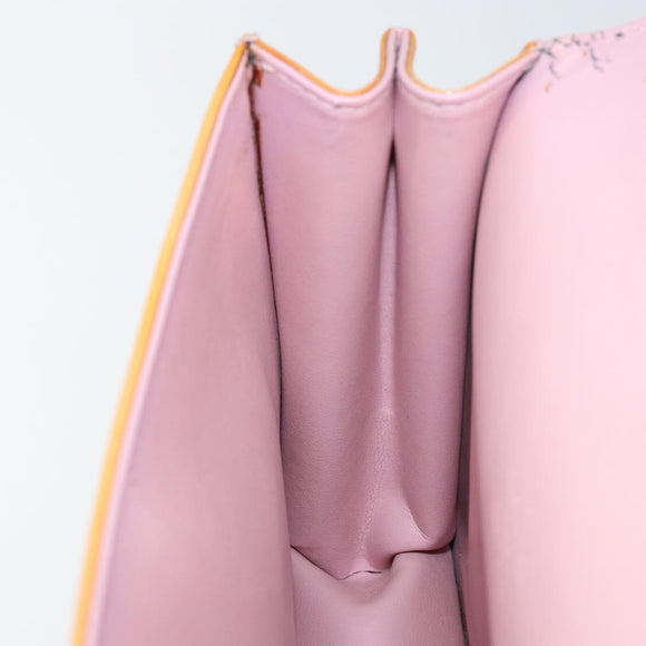 LOUIS VUITTON Monogram Vernis Spring street Hand Bag Pink M91033 LV Auth bs29654