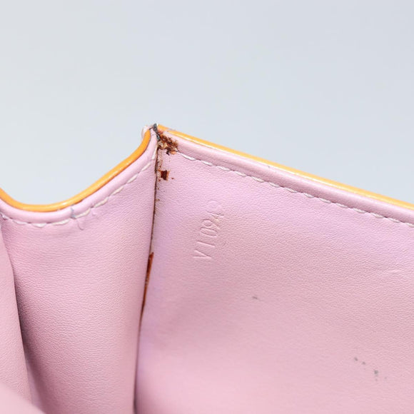 LOUIS VUITTON Monogram Vernis Spring street Hand Bag Pink M91033 LV Auth bs29654