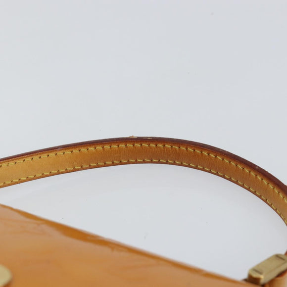 LOUIS VUITTON Monogram Vernis Spring street Hand Bag Pink M91033 LV Auth bs29654