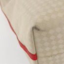 BOTTEGA VENETA INTRECCIATO Tote Bag Canvas Beige Silver Auth bs29655-9