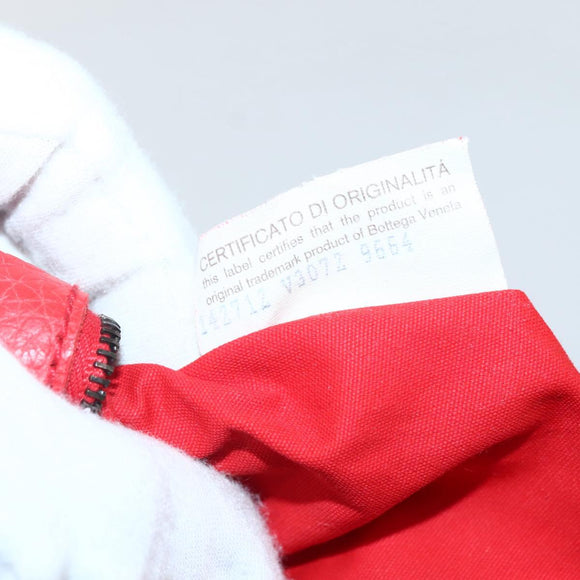 BOTTEGA VENETA INTRECCIATO Tote Bag Canvas Beige Silver Auth bs29655