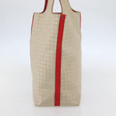 BOTTEGA VENETA INTRECCIATO Tote Bag Canvas Beige Silver Auth bs29655-3