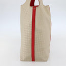 BOTTEGA VENETA INTRECCIATO Tote Bag Canvas Beige Silver Auth bs29655-4