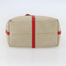 BOTTEGA VENETA INTRECCIATO Tote Bag Canvas Beige Silver Auth bs29655-5