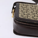 CELINE C Macadam Canvas Shoulder Bag Brown Gold Auth bs29657-9