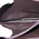 CELINE C Macadam Canvas Shoulder Bag Brown Gold Auth bs29657-11