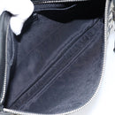 Jimmy Choo Star Studs Clutch Bag Leather Black Silver Auth bs29658-10