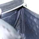 Jimmy Choo Star Studs Clutch Bag Leather Black Silver Auth bs29658-17