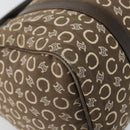 CELINE C Macadam Canvas Mini Boston Bag Brown Gold Auth bs29659-14