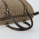 CELINE C Macadam Canvas Mini Boston Bag Brown Gold Auth bs29659-7