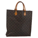 LOUIS VUITTON Monogram Sac Plat Hand Bag M51140 LV Auth bs29660-1