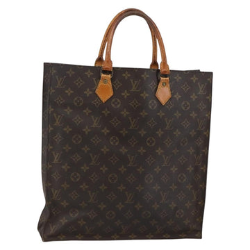 LOUIS VUITTON Monogram Sac Plat Hand Bag M51140 LV Auth bs29660