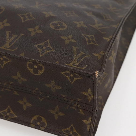 LOUIS VUITTON Monogram Sac Plat Hand Bag M51140 LV Auth bs29660