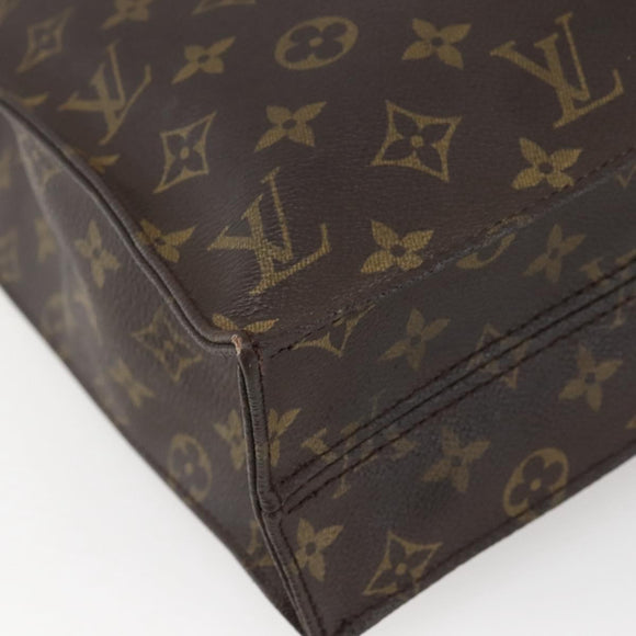 LOUIS VUITTON Monogram Sac Plat Hand Bag M51140 LV Auth bs29660
