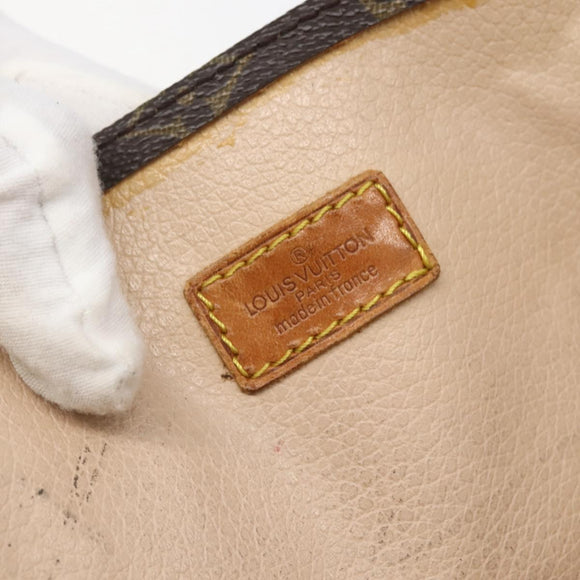 LOUIS VUITTON Monogram Sac Plat Hand Bag M51140 LV Auth bs29660