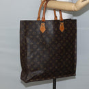 LOUIS VUITTON Monogram Sac Plat Hand Bag M51140 LV Auth bs29660-19