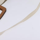 Salvatore Ferragamo Gancini Hand Bag Patent leather 2way White Gold Auth bs29662-9