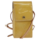 LOUIS VUITTON Monogram Vernis Green Cigarette Case Beige M91048 LV Auth bs29664-1