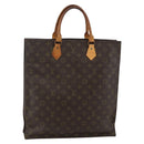 LOUIS VUITTON Monogram Sac Plat Hand Bag M51140 LV Auth bs29671-1