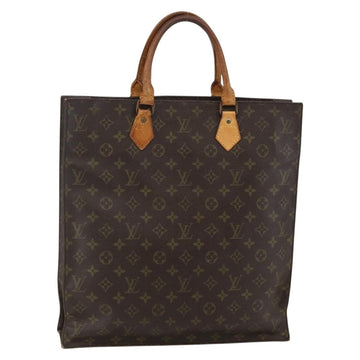 LOUIS VUITTON Monogram Sac Plat Hand Bag M51140 LV Auth bs29671