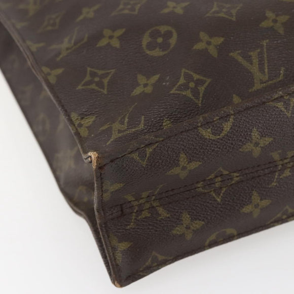 LOUIS VUITTON Monogram Sac Plat Hand Bag M51140 LV Auth bs29671