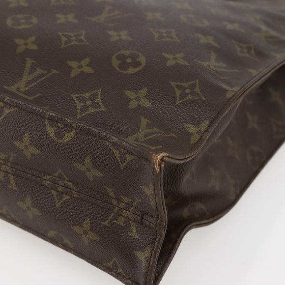 LOUIS VUITTON Monogram Sac Plat Hand Bag M51140 LV Auth bs29671