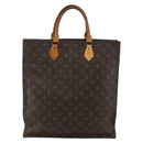 LOUIS VUITTON Monogram Sac Plat Hand Bag M51140 LV Auth bs29671-13