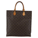 LOUIS VUITTON Monogram Sac Plat Hand Bag M51140 LV Auth bs29671-2