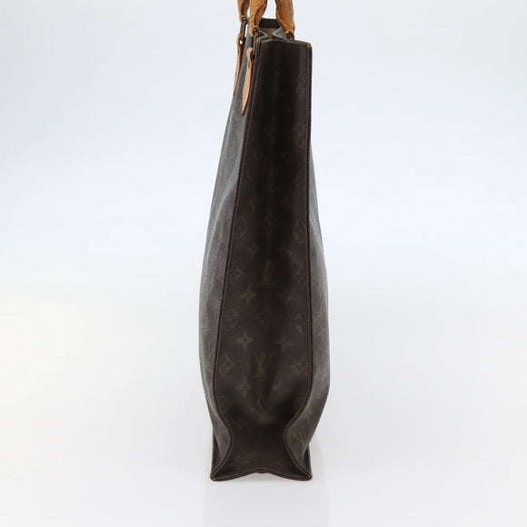 LOUIS VUITTON Monogram Sac Plat Hand Bag M51140 LV Auth bs29671