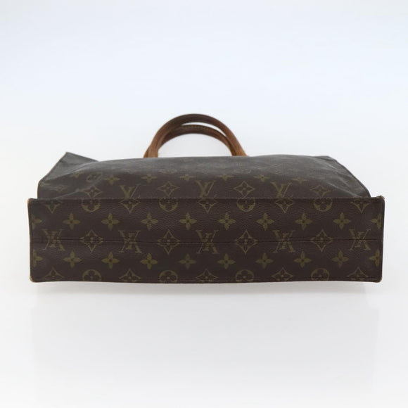 LOUIS VUITTON Monogram Sac Plat Hand Bag M51140 LV Auth bs29671