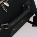 Salvatore Ferragamo Suitcase Canvas Black Silver Auth bs29676-17