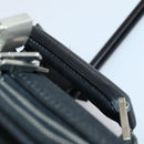 Salvatore Ferragamo Suitcase Canvas Black Silver Auth bs29676-18