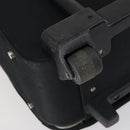 Salvatore Ferragamo Suitcase Canvas Black Silver Auth bs29676-9
