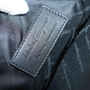Salvatore Ferragamo Suitcase Canvas Black Silver Auth bs29676-12