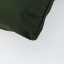 PRADA Shoulder Bag Nylon Khaki Silver Auth bs29677-9