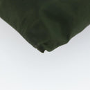 PRADA Shoulder Bag Nylon Khaki Silver Auth bs29677-14