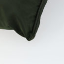 PRADA Shoulder Bag Nylon Khaki Silver Auth bs29677-15