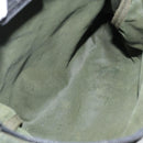 PRADA Shoulder Bag Nylon Khaki Silver Auth bs29677-11