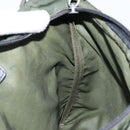 PRADA Shoulder Bag Nylon Khaki Silver Auth bs29677-19