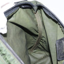 PRADA Shoulder Bag Nylon Khaki Silver Auth bs29677-20