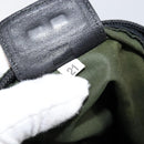 PRADA Shoulder Bag Nylon Khaki Silver Auth bs29677-12