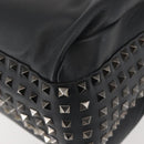 VALENTINO Business Bag Leather Gray Silver Auth bs29682-14