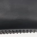 VALENTINO Business Bag Leather Gray Silver Auth bs29682-17