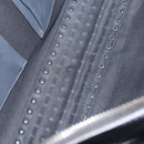 VALENTINO Business Bag Leather Gray Silver Auth bs29682-11